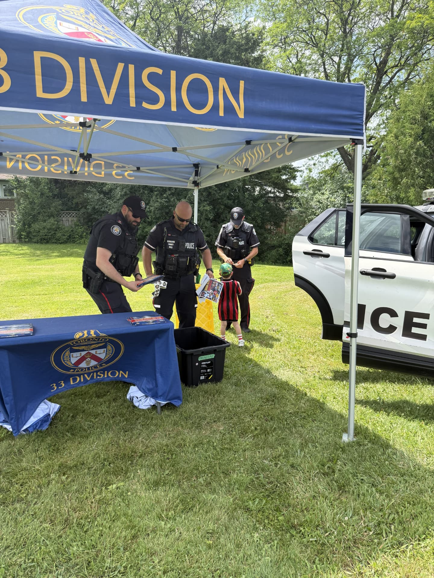 Christopher Mammoliti at a local police community outreach event